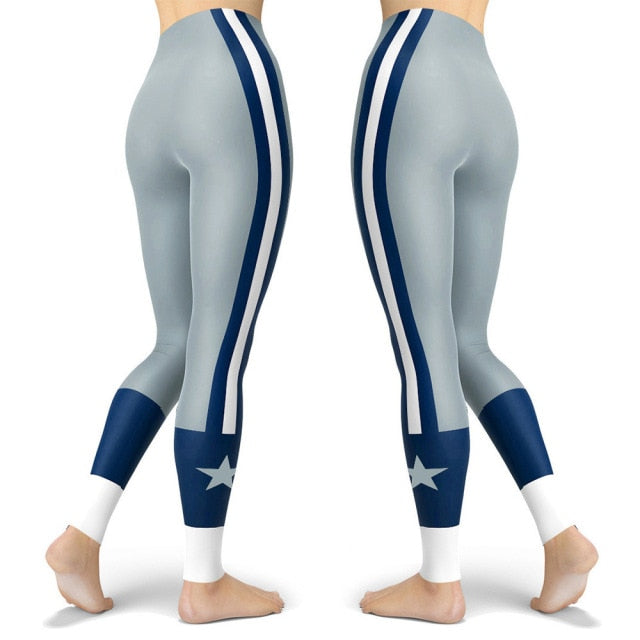 Dallas Cowboys High Waisted Leggings and Tank Top - Reallgraphics