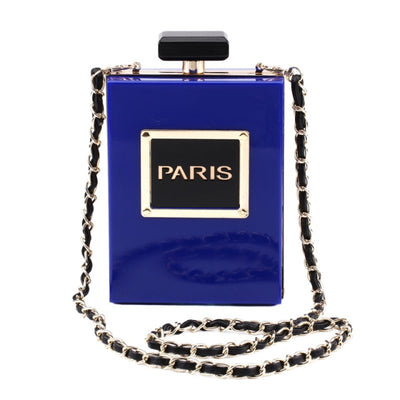 Perfume Bottle Acrylic Transparent Crossbody Bag