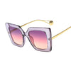 Vintage Oversized Luxury Brand Square Sunglasses