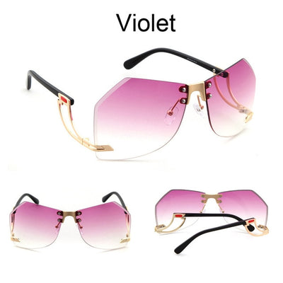 Rimless Brand Designer Sunglasses