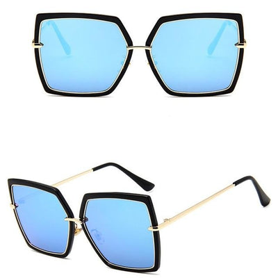 Over The Top Metal Square Luxury Sunglasses