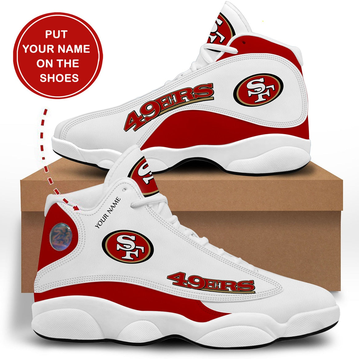 49ERS High Top Lace-Up Fashion Sneakers