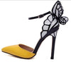 Butterfly Wings Pointed Toe Stilettos