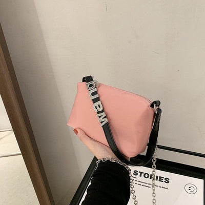 Nylon Hobos Chain Sling Bag