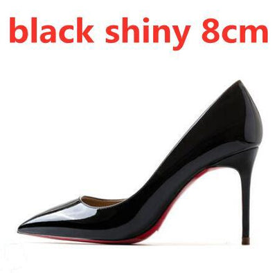 High Heel Pointed Toes Classic Pumps Genuine Leather