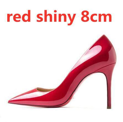 High Heel Pointed Toes Classic Pumps Genuine Leather