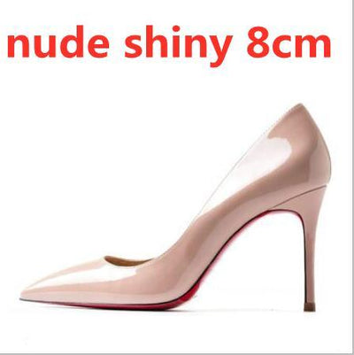 High Heel Pointed Toes Classic Pumps Genuine Leather