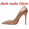 High Heel Pointed Toes Classic Pumps Genuine Leather