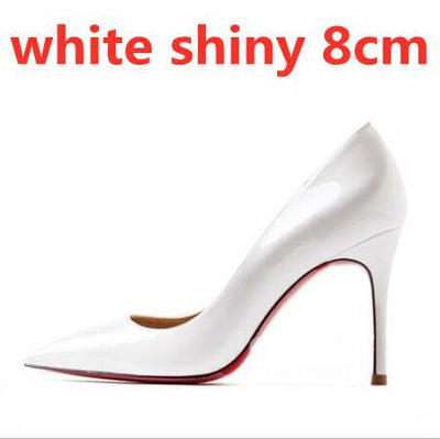 High Heel Pointed Toes Classic Pumps Genuine Leather