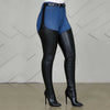 Black pu over the knee stretch thigh high boots