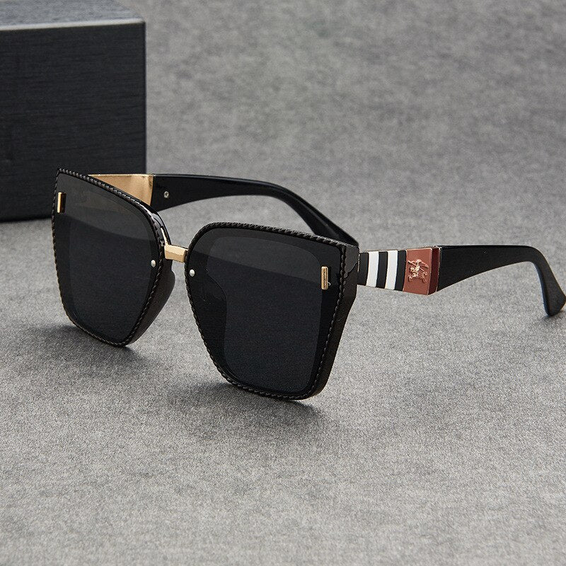 Luxury Retro Black Frame Sunglasses UV400