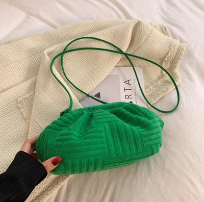 Towel Embossed Clutch Handbag